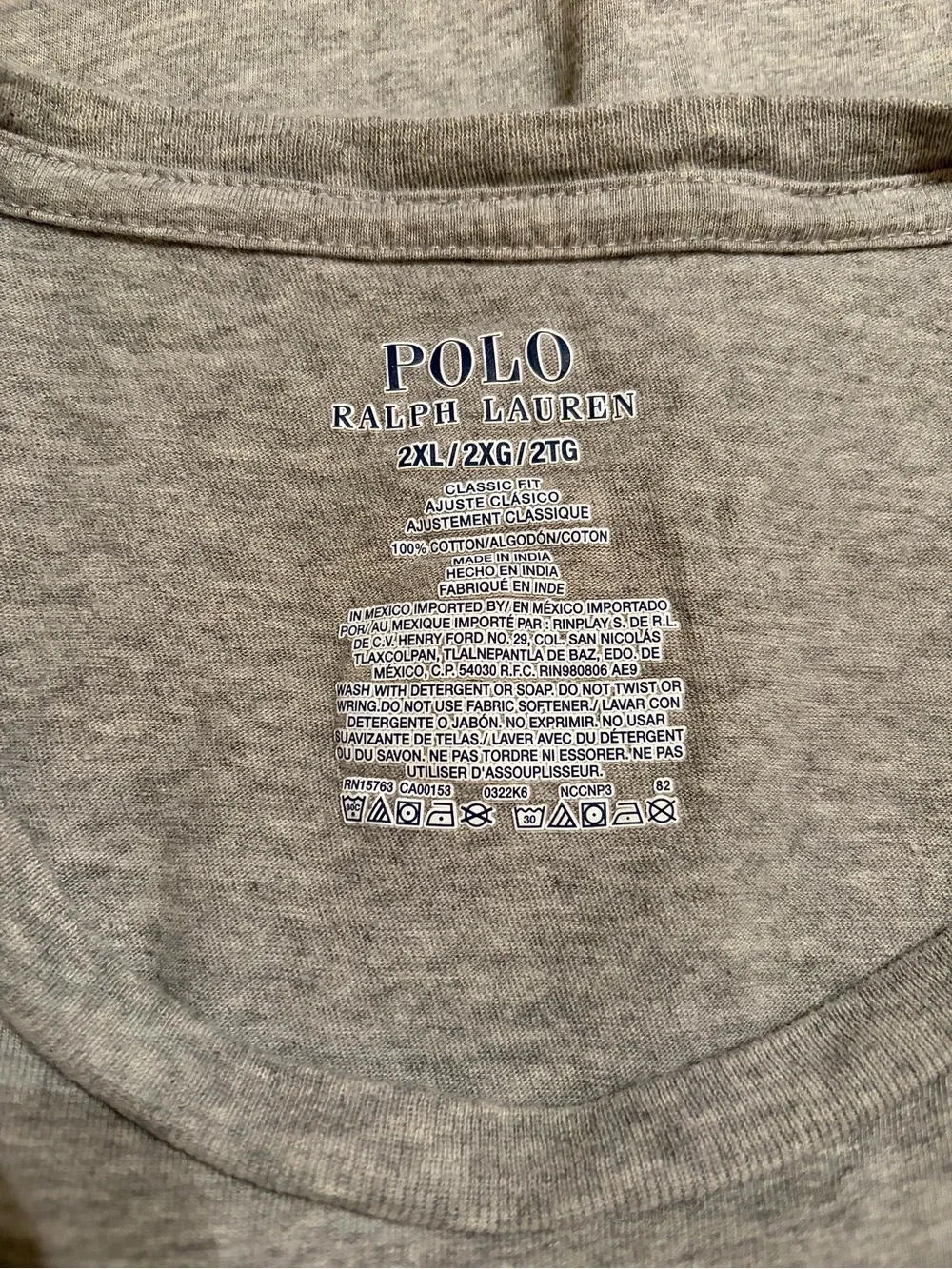Polo by Ralph Lauren Light Heather Gray Crewneck Short-Sleeve Tee